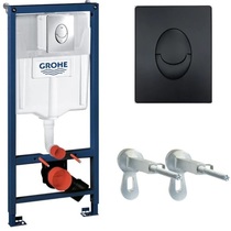 Инсталляция Grohe Rapid SL 38721BL1 для унитаза с Черной матовой клавишей смыва