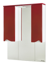 Bellezza Эйфория-100 зеркало-шкаф красное (свет.)
