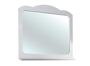 Bellezza Кантри-75 зеркало белое