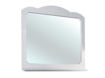 Bellezza Кантри-85 зеркало белое