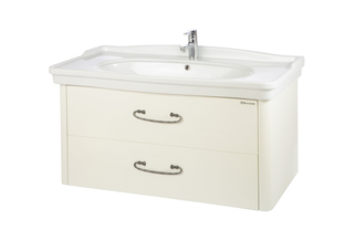 Bellezza Рикарда-105 тумба подвесная с 2 ящ. белая (пленка ПВХ)