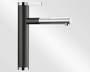 Смеситель для кухни Blanco LINEE-S Silgranit черный 526171