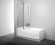 Шторка для ванны Ravak Chrome CVS2-100 L белый прозрачное