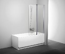 Шторка для ванны Ravak Chrome CVS2-100 R белый прозрачное