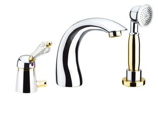 Смеситель на борт ванны Fiore IMPERIAL-SKY (SWAROVSKI®) 82CO5105 цвет: хром/золото