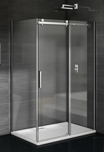 Душевой уголок Good Door Galaxy WTW-130-C-CH + SP-90-C-CH 130x90x195  стекло прозрачное