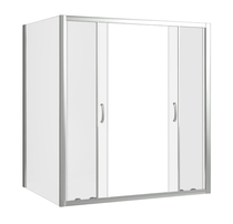 Душевой уголок Good Door INFINITY WTW-TD-150-C-CH + SP-80 -C-CH 150x80x185  стекло прозрачное