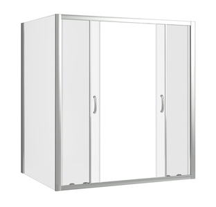 Душевой уголок Good Door INFINITY WTW-TD-170-C-CH + SP-80 -C-CH 170x80x185  стекло прозрачное