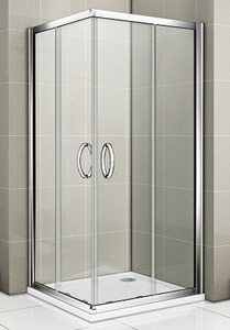 Душевой уголок Good Door INFINITY CR -90-C-CH 90x90x185  стекло прозрачное