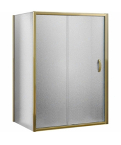 Душевой уголок Good Door JAZZE WTW-130-C-BR + SP-90-C-BR 130x90x185  стекло прозрачное