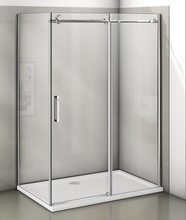 Душевой уголок Good Door Puerta WTW-110-C-CH + SP-80 -C-CH 110x80x195  стекло прозрачное