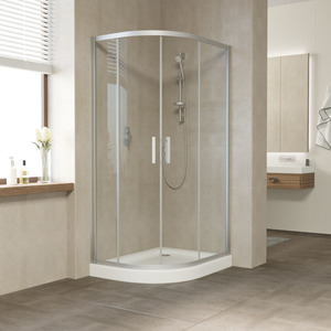 Душевой уголок Vegas-glass ZS-F 110*90 07 01 (110 x 90 x 190) стекло прозрачное профиль матовый хром