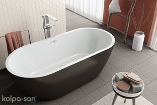 Ванна Kolpa-San Dalia FS 170x80 черный/белый