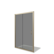Душевая дверь Good Door Jazze WTW-130-C-G, цвет профиля золото, цвет стекла прозрачное, 130x185