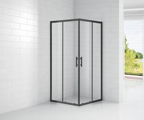 Душевой уголок Cezares ECO-O-A-2-90-C-NERO 90x90 профиль черный