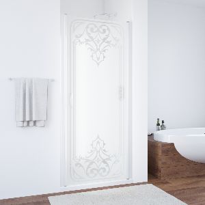 Dushevaya Dver Vegas Glass Ep 0075 01 Artdeco D1 Profil Belyj Steklo Risunok Prozrachnyj Steklo Matovoe Kupit V Moskve
