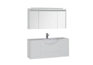 Комплект мебели для ванной Aquanet Лайн 120 белый