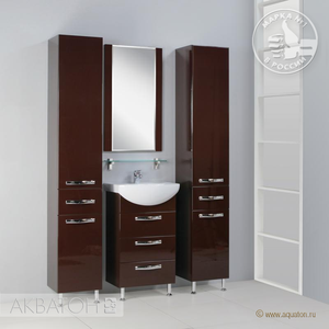 Комплект мебели Акватон Ария 50 Н тёмно-коричневая