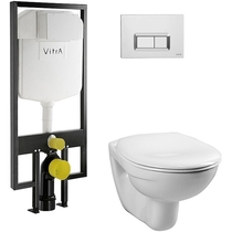 Комплект инсталляция+унитаз Vitra Normus 9773B003-7200 сиденье микролифт