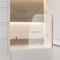 Шторка на ванну RGW SC-13, профиль хром, стекло прозрачное 90x150 (01111309-11)