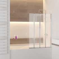 Шторка на ванну RGW SC-21, профиль хром, стекло прозрачное 120x150 (03112112-11)