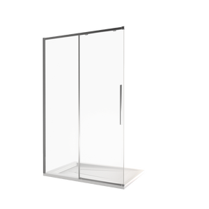 Душевая дверь Good Door Idea WTW-140-C-B, цвет профиля черный, цвет стекла прозрачное, 140x195
