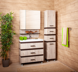 Комплект мебели Бриклаер Техас 80 Дуб кантри/венге