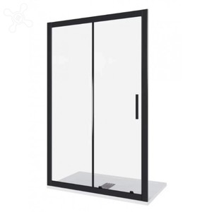 Душевая дверь Good Door COFE WTW-120-C-B, цвет профиля черный, цвет стекла прозрачное, 120x190