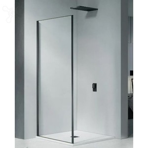Боковая стенка Good Door COFE SP-80-C-B, цвет профиля черный, цвет стекла прозрачное, 80x190