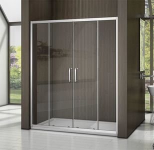 Душевая дверь Good Door Latte WTW-TD-160-C-WE, цвет профиля хром, цвет стекла прозрачное, 160x185