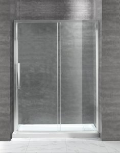 Душевая дверь Cezares LUX-SOFT-BF-1-140-C-Cr-IV стекло прозрачное, профиль хром