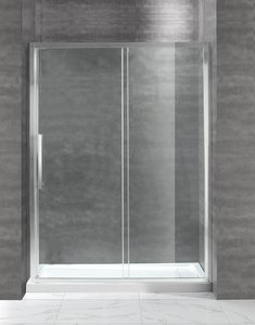 Душевая дверь Cezares LUX-SOFT-BF-1-130-C-Cr-IV стекло прозрачное, профиль хром