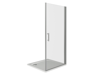 Душевая дверь Good Door Mokka DR-100-C-WE, цвет профиля хром, цвет стекла прозрачное, 100x185