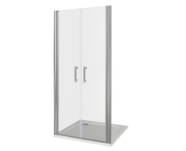 Душевая дверь Good Door Mokka SD-80-C-WE, цвет профиля хром, цвет стекла прозрачное, 80x185