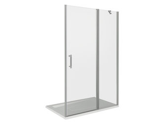 Душевая дверь Good Door Mokka WTW-130-C-WE, цвет профиля хром, цвет стекла прозрачное, 130x185