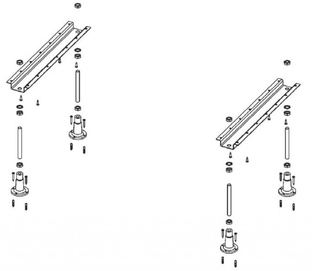 Опорная конструкция для ванны Riho