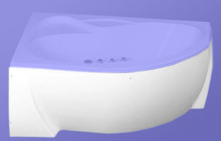 Панель фронтальная для асимметричных ванн Akrilan Laguna ALSINA 150, 160 L,R