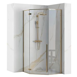 Душевой уголок Rea DIAMOND 90x90 GOLD