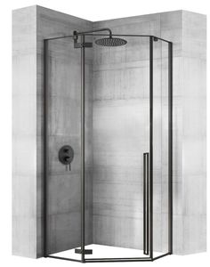 Душевой уголок Rea DIAMOND 90x90 Black MAT