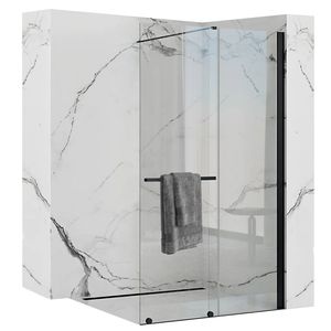 Душевая перегородка Rea Cortis Black 100