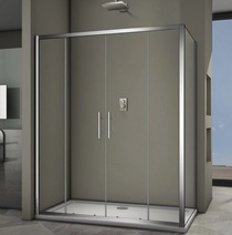 Душевой угол Veconi RV-062 170x70x190 стекло прозрачное профиль хром (RV062-17070PR-01-19C3)