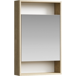 Зеркальный шкаф Aqwella Сити 50 см дуб балтийский SIT0405DB