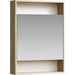 Зеркальный шкаф Aqwella Сити 60 см дуб балтийский SIT0406DB