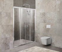 Душевая дверь Belbagno UNIQUE-BF-2-170/200-C-Cr (1700-2000)x1900 стекло прозрачное