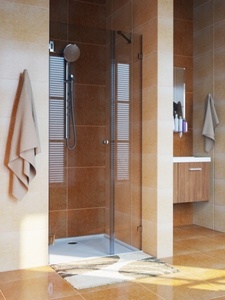 Душевая дверь UnitGlass CELESTA GL-DWG 120 см матовое хром