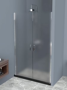 Душевая дверь Belbagno UNO-B-2-60-P-Cr 600x1900 стекло рифленое
