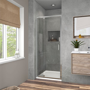 Душевая дверь Vincea VDP-1I8090CL 80/90х190 профиль хром стекло прозрачное