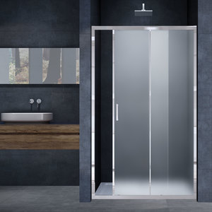 Душевая дверь Vincea VDS-3AL120MT 120х190 профиль хром стекло текстурное