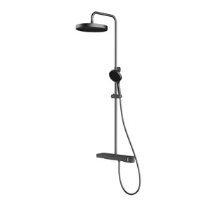 Душевая система Vincea Inspire VSFS-3I12TGM вороненая сталь