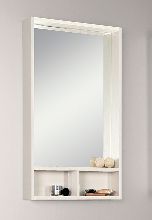 Зеркальный шкаф Акватон Йорк 60 белый/выбеленное дерево